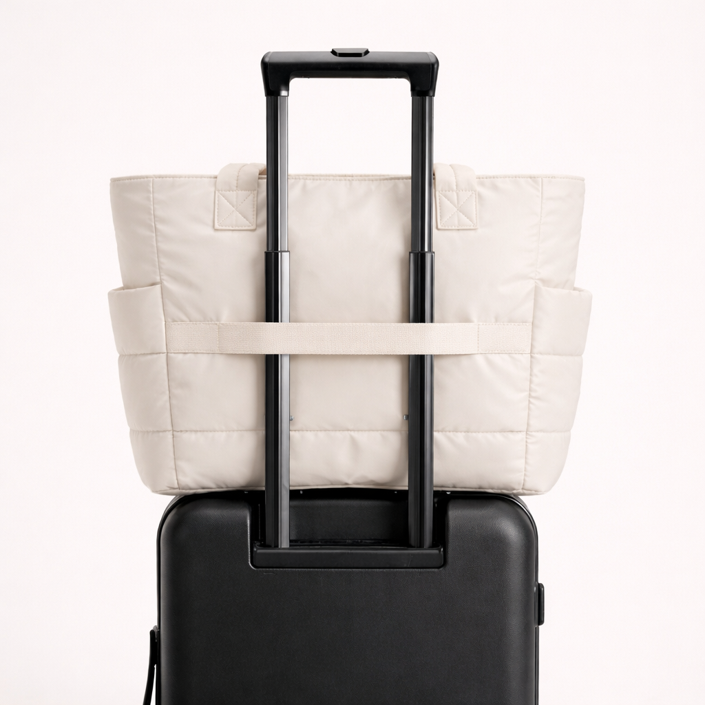 Sac organisé beige crème