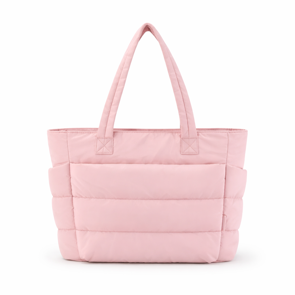 Sac organisé rose poudré