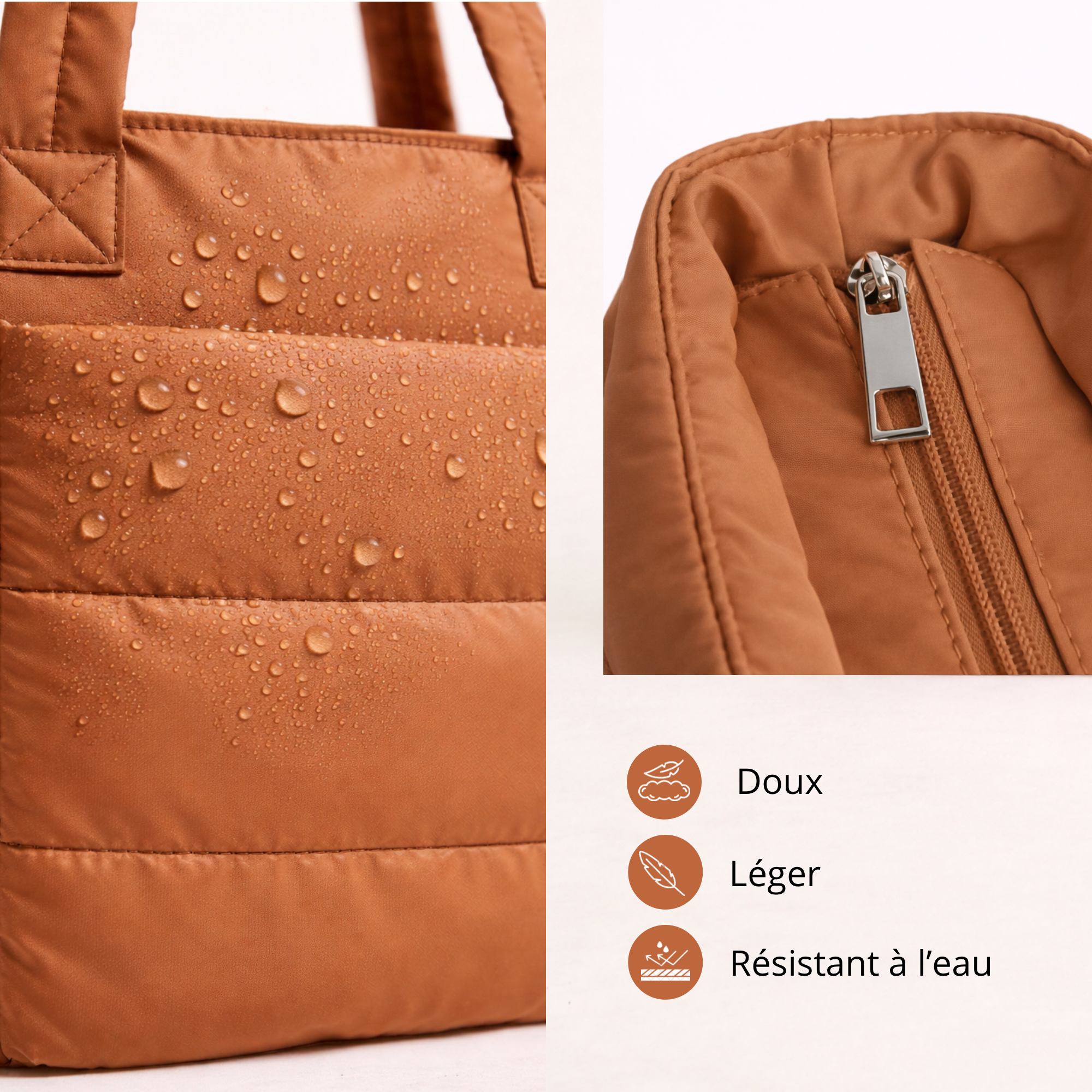 Sac organisé camel