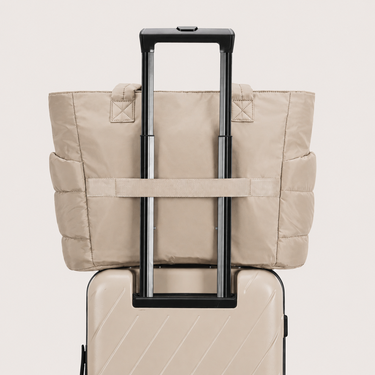 Sac organisé beige crème
