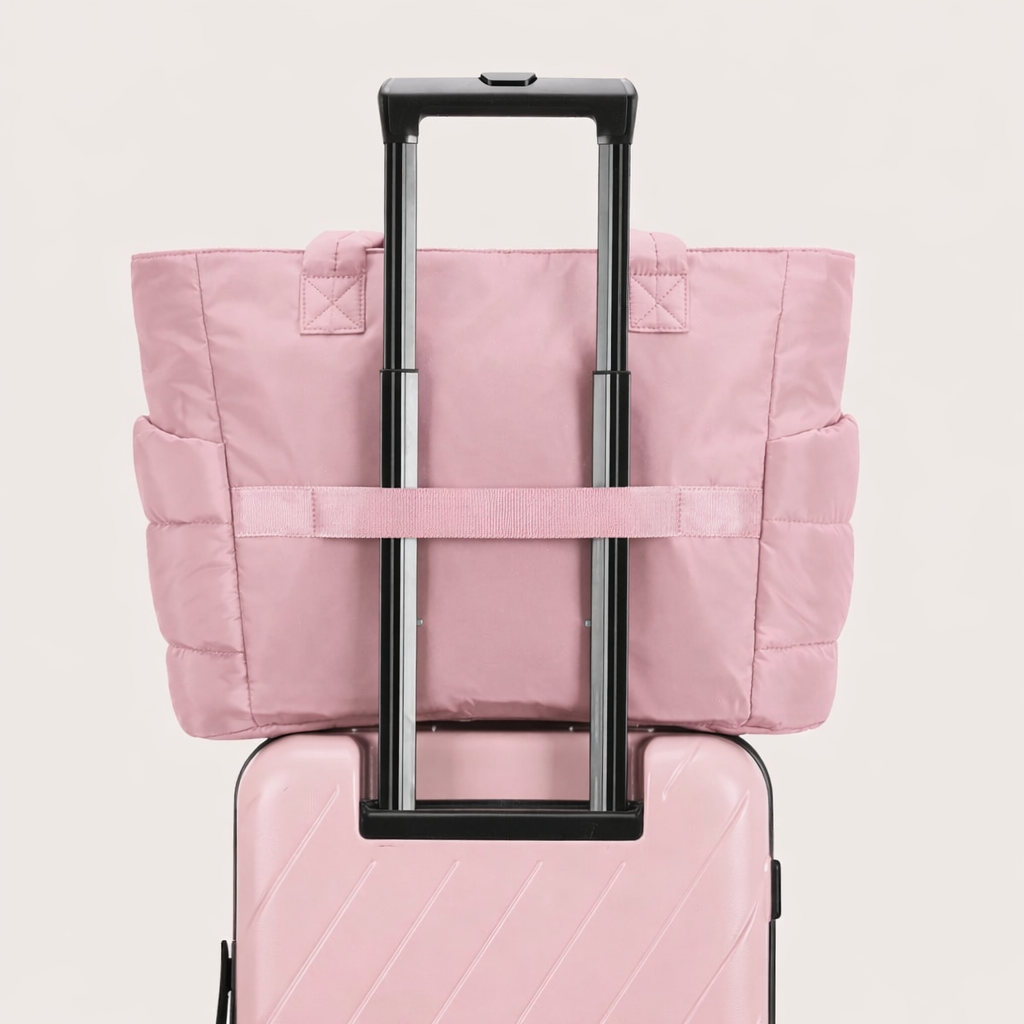 Sac organisé rose poudré