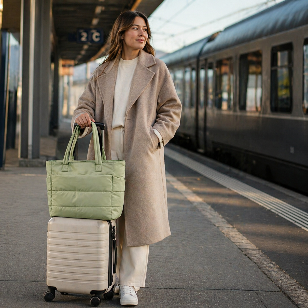 Sac organisé vert sauge