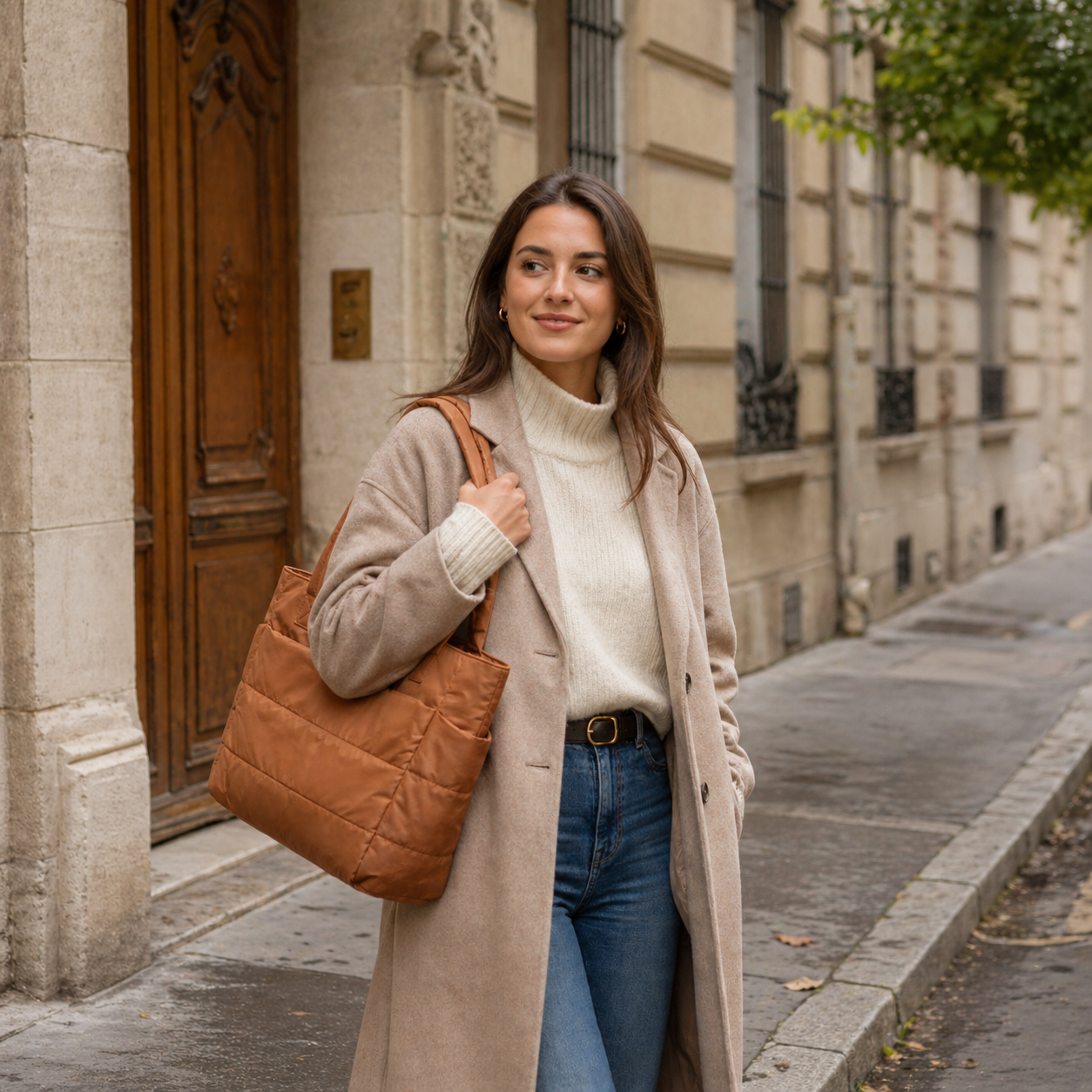 Sac organisé camel