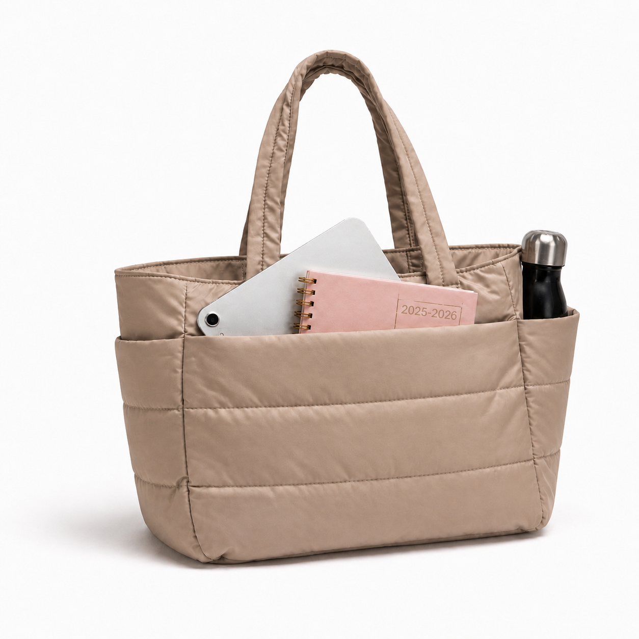 Sac organisé beige sable