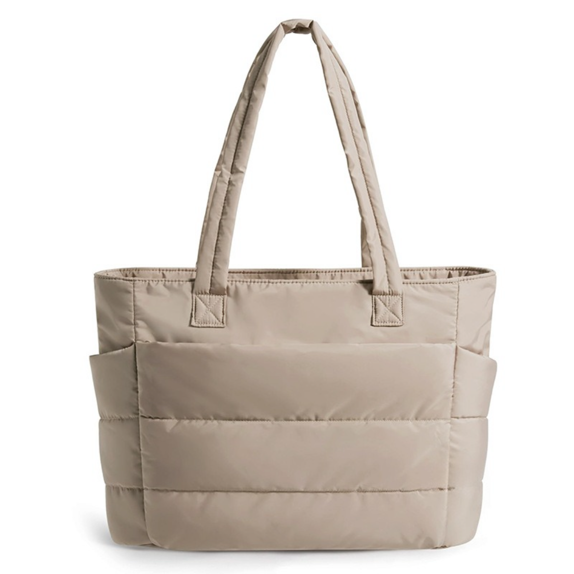 Sac organisé beige taupe